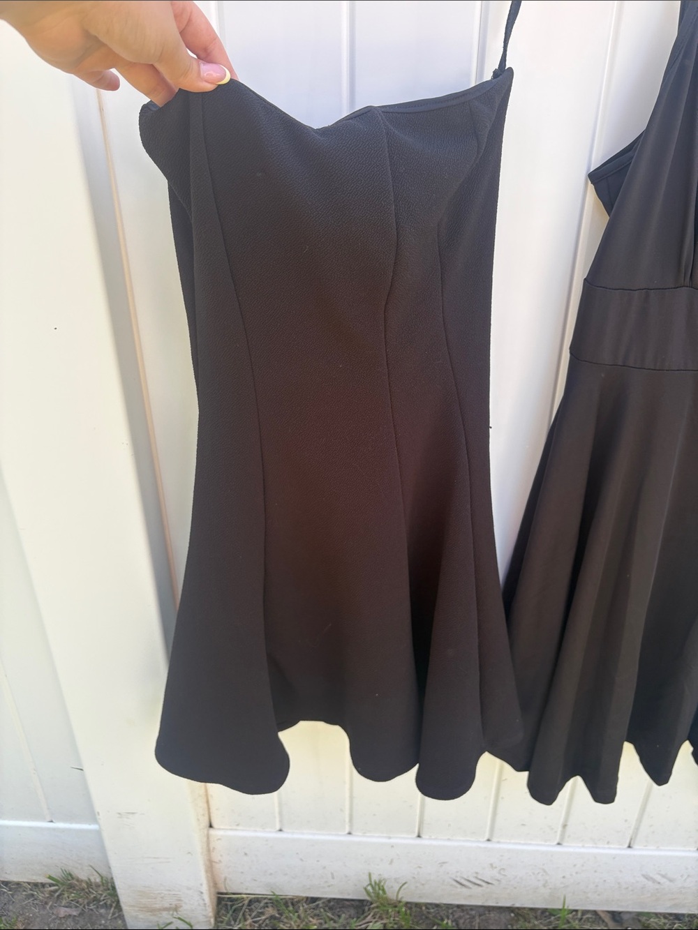 Love Strapless Black Fit & Flare Dress
